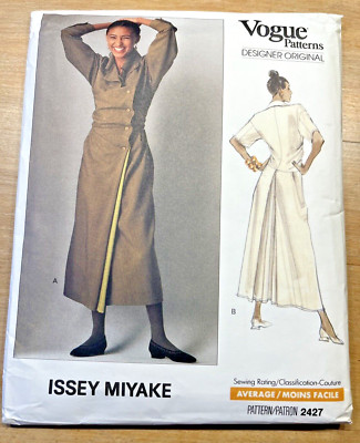 Issey Miyake Design Original Vogue SchnittMuster 2427 Kleid Gr. 14 ungeschn.