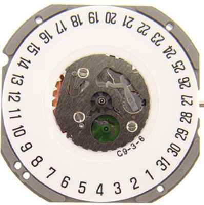 Miyota 1S13/GR12 Date at 6 and 3 Hands Citizen Watch Movement