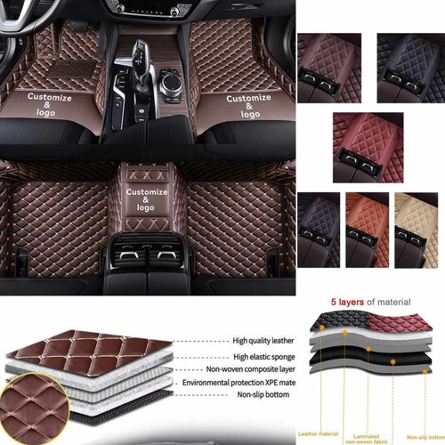 For Mitsubishi Car Floor Mats Luxury Custom Carpets Dustproof Leather Handmade - Picture 26 of 42