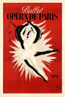 BALLETT SHOW Oper von PARIS RFMB-POSTER 40x60cm eines VINTAGE POSTERS