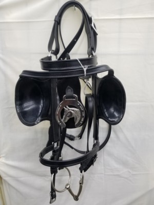 New Amish Made Granite Brahma Webb Work Style Driving Bridle HORSE or DRAFT