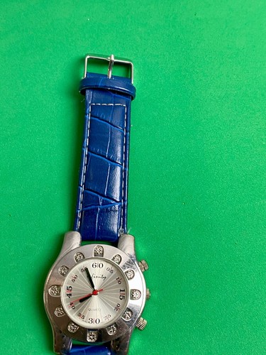 Infinity Brand Quartz Watch - Blue Band, Quality! Working Well Fresh Battery - Picture 10 of 11
