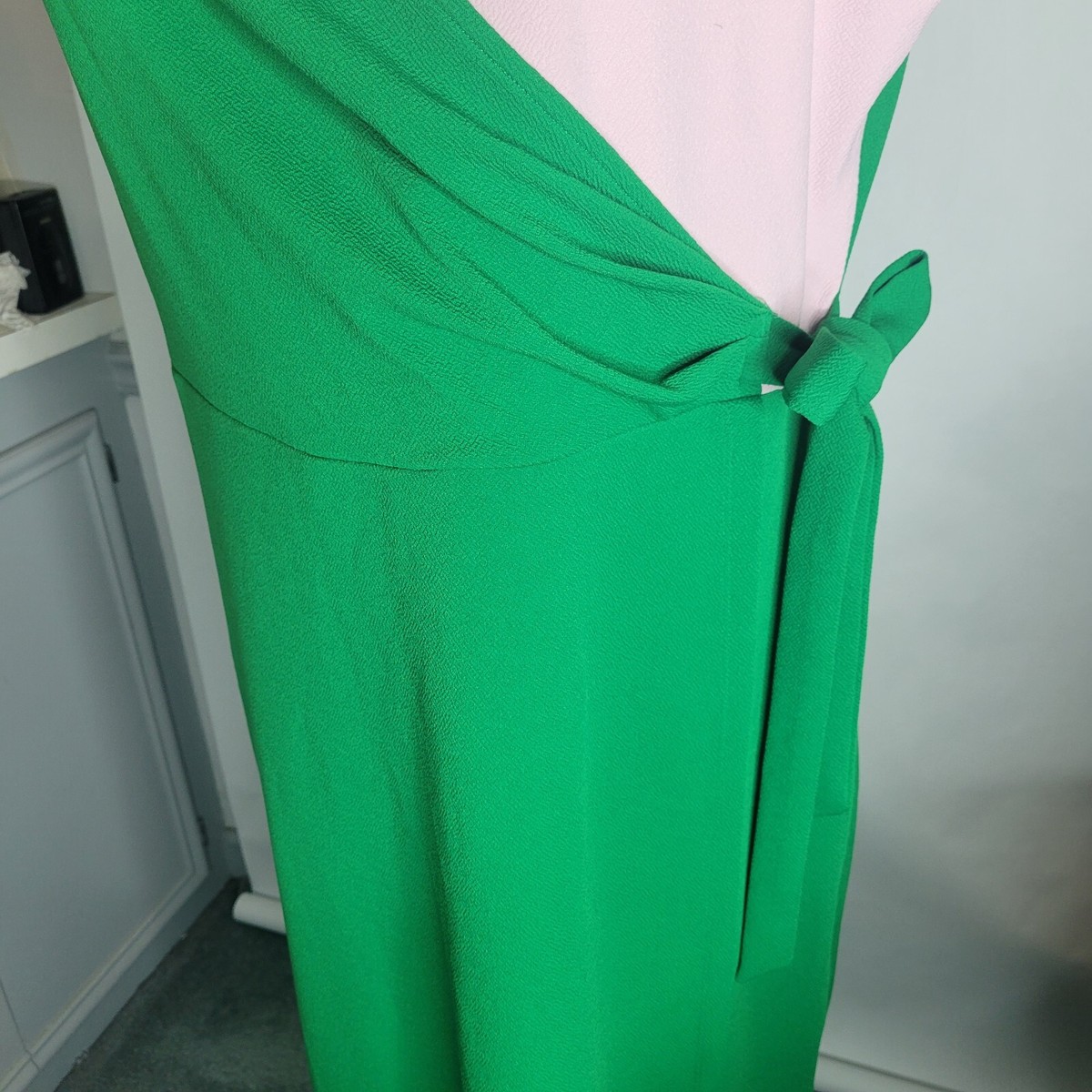 Kasper Green And Pink Sleeveless Dress Size 2X | eBay