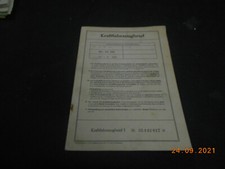 KFZ-Brief Pappe Kraftfahrzeugbrief Simca 1501 A 2 von 1968