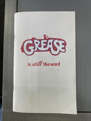 Grease Movie Script Reprint Screenplay Film 1979 John Travolta Paramount