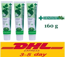 3 x 160 g Dentiste' Plus White Toothpaste Vitamin C Xylitol Fluoride Free Herbal