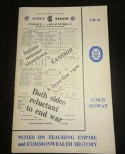Notes on Teaching Empire & Commonwealth History GMD Howat 1967 Historical Assoc