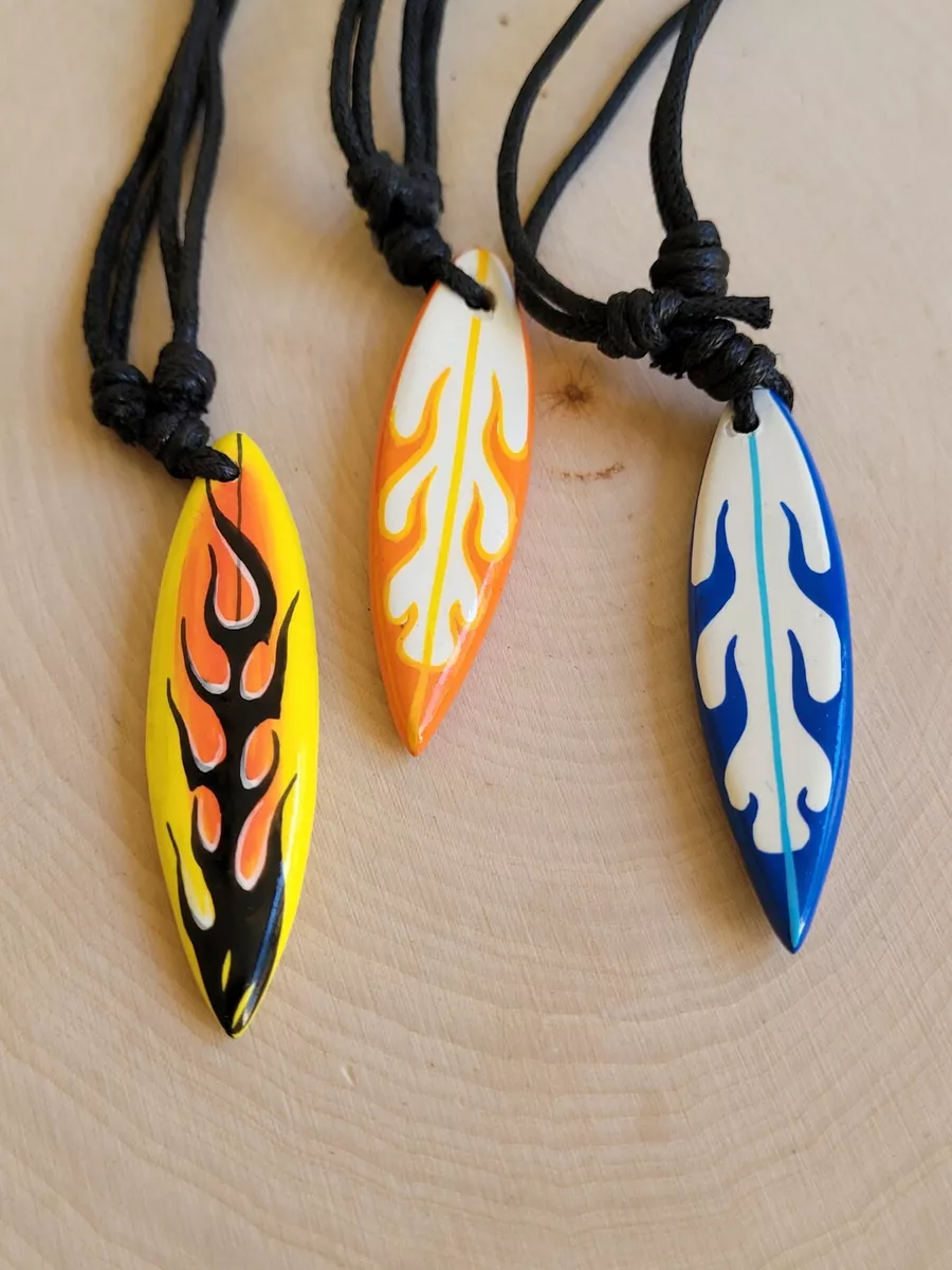Surfboard necklace hotsell wood