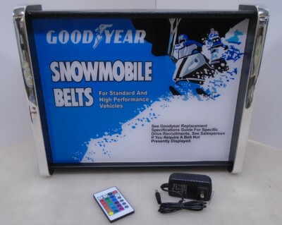 Goodyear Snowmobile Belts LED Display light sign box