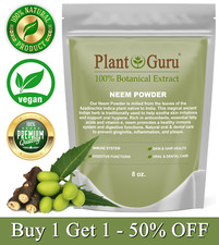 Neem Powder 8 oz. Dried Leaf 100 Pure  Natural Raw Leaves Azadirachta indica 