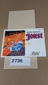 Joust - Nintendo NES- Manual Only **NO GAME!
