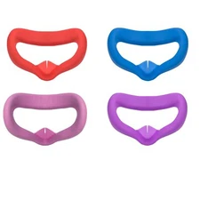 4x Set Silicone Face Cover Set Fits Oculus Quest 2 Meta Controller Protector 