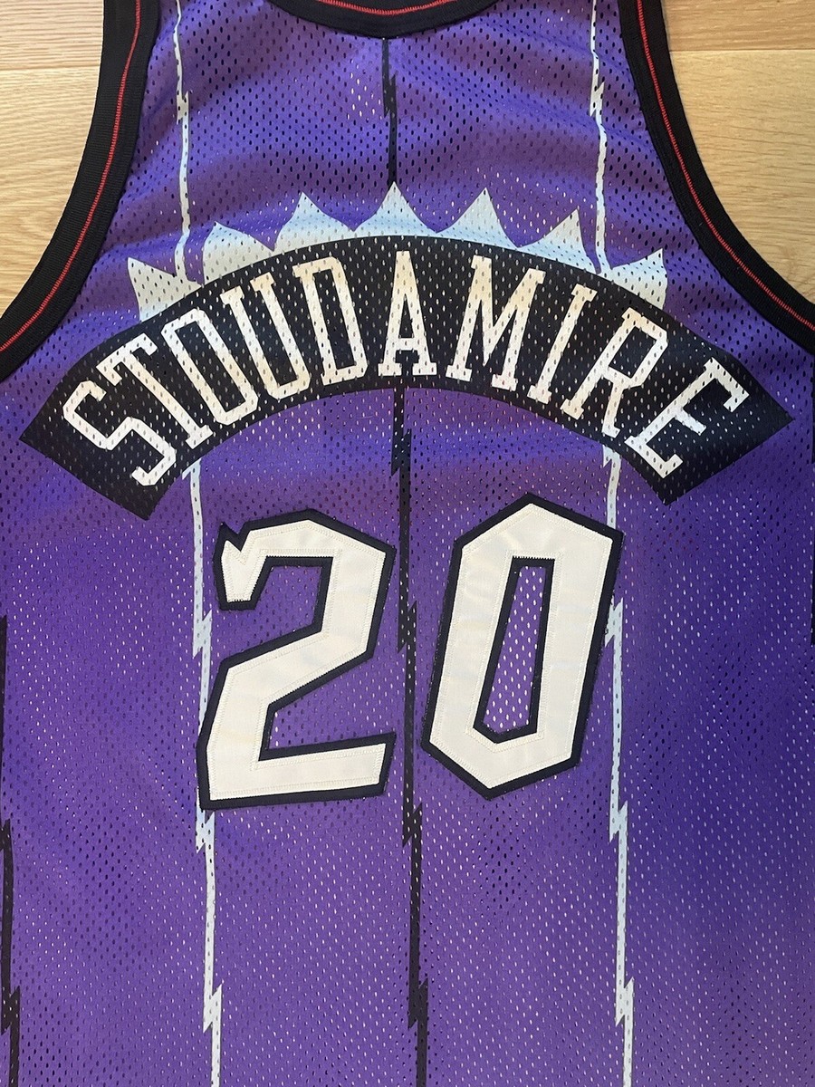 NBA チャンピオン　Raptors Stoudamire 20 ジャージ 紫 NBA チャンピオン Raptors Stoudamire 20 ジャージ 紫 - メルカリ