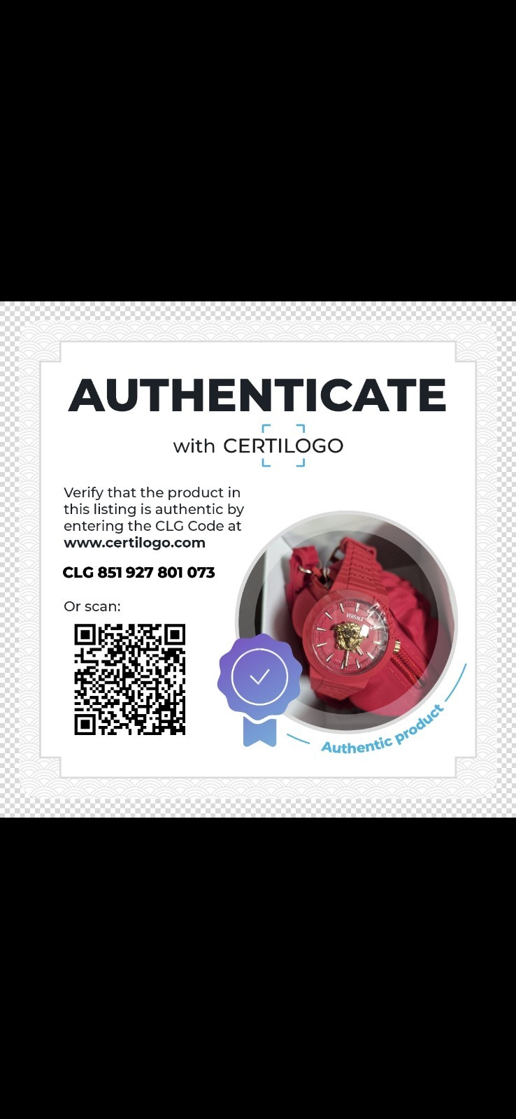 Mens Red Versace Watch VEEFA0124 43mm Silicone Strap New With Box And Papers thumbnail 10