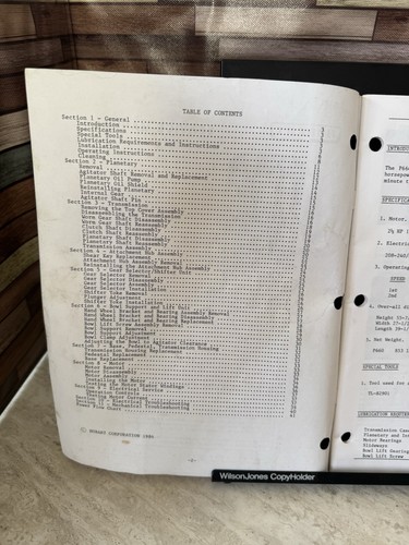 Service MANUAL For Hobart 660 Mixer - Picture 3 of 3