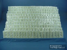 Leviton 82003 Almond Outlet Cover Duplex Receptacle Thermoset Wallplate 200-Pack