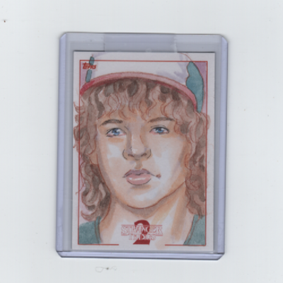 STRANGER THINGS SEASON 2 DUSTIN HENDERSON SKETCH CARD BY ARTIST