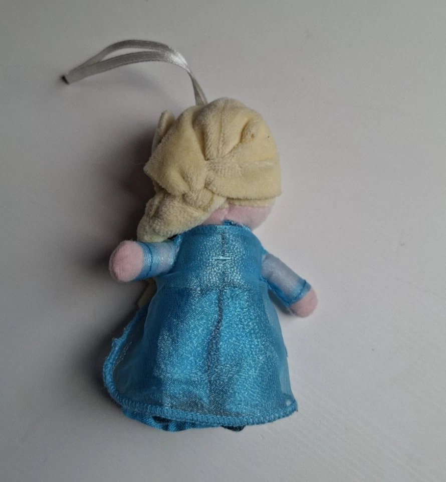 Elsa Eiskönigin Stoff Mädchen Figur Puppe Mini Anhänger 11 cm Disney - Bild 2 von 3