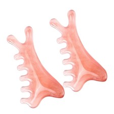 2 Pcs Scalp Meridian Massage Comb Hair Massager Gua Sha Face Brush