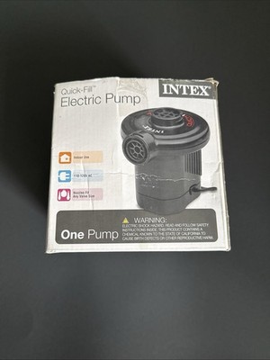 Intex Quick Fill Electric Pump 110-120V AC Inflates & Deflates New - Open Box