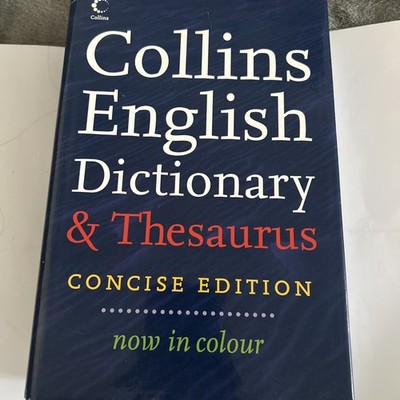 Collins Concise Dictionary and Thesaurus Hardback Book The Cheap Fast Free Post