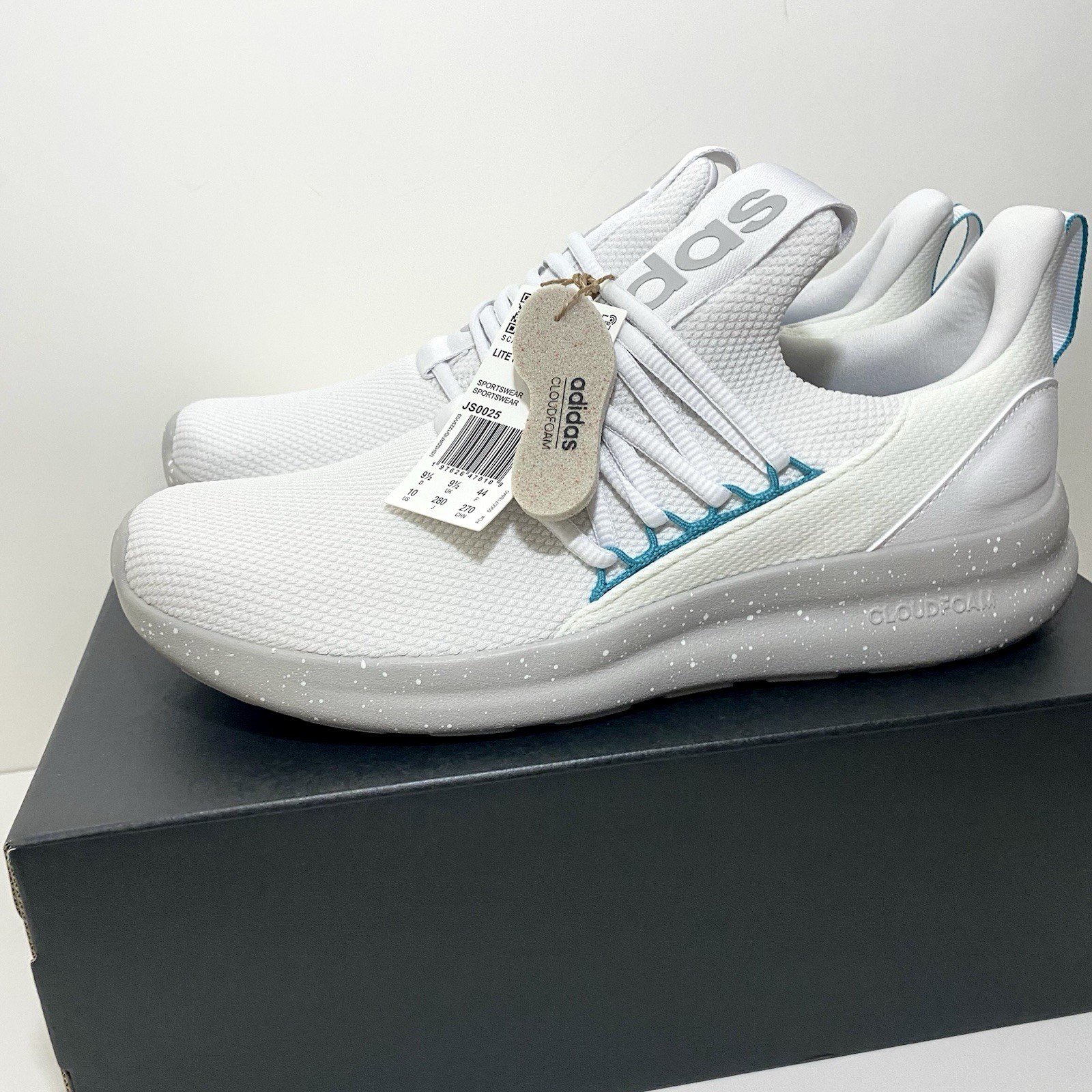 ADIDAS NWT Lite Racer Adapt 7.0 Cloudfoam Men’s Sz. 10 Running Sneakers JS0025