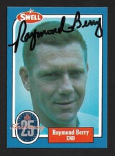 1988 Swell Greats #12 Raymond Berry, Baltimore Colts  Autographed card