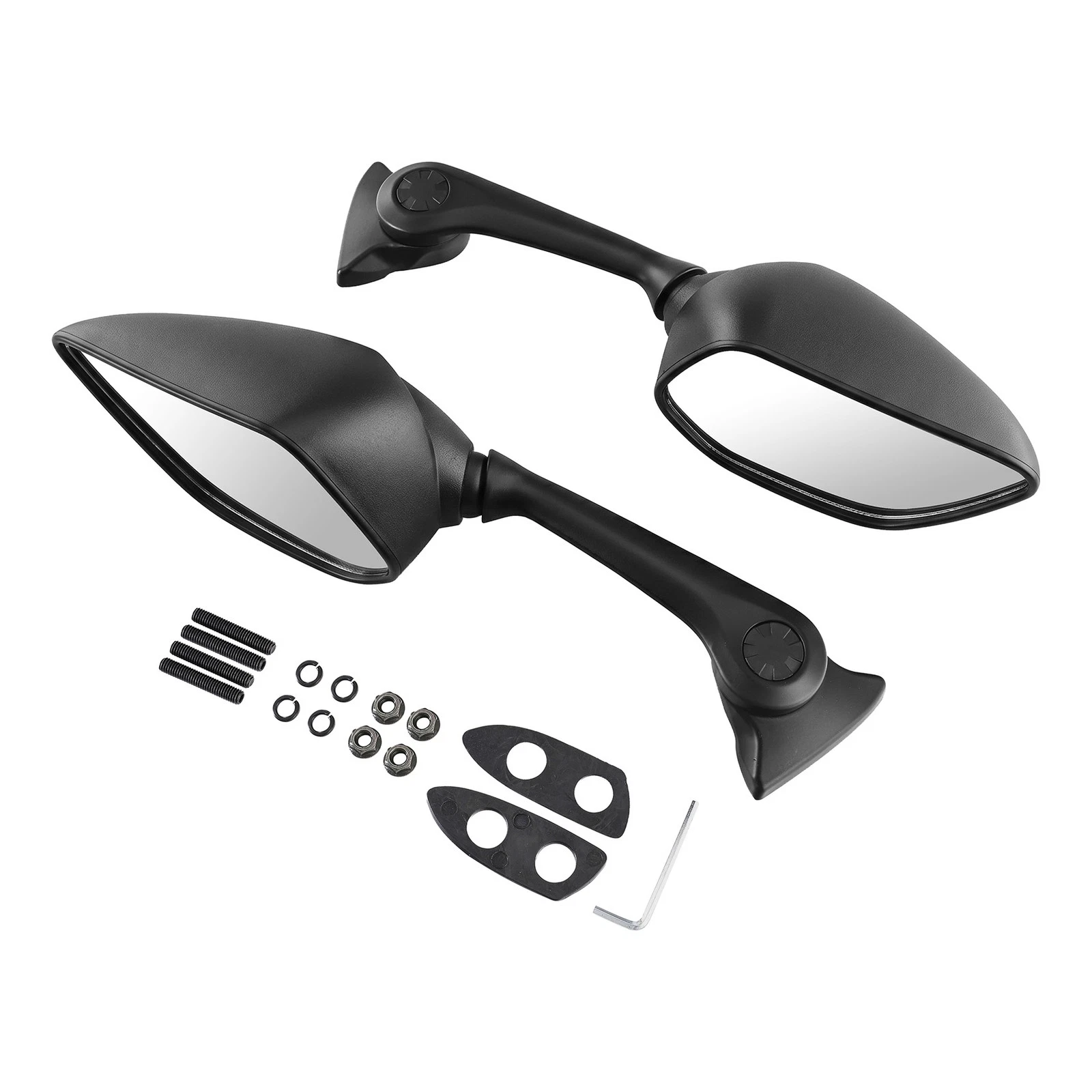 Black Side Rear View Mirrors Fit For Yamaha YZF-R7 YZFR7 2021-2025
