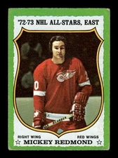 1973-74 Topps Hockey #190 Mickey Redmond VG CREASED Detroit Red Wings