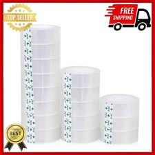 Clear Transparent Tape Rolls 3/4" x 1000" Dispenser Refill 16 Tape Rolls Scotch