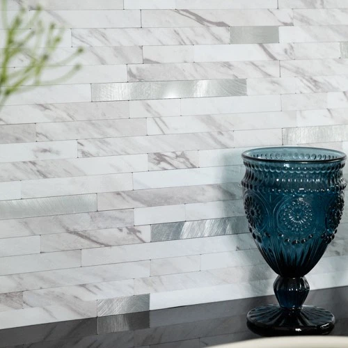 d-c-fix Metal & Marble 29.7cmX 29.2cm Premium Self-adhesive Composite Wall Tiles