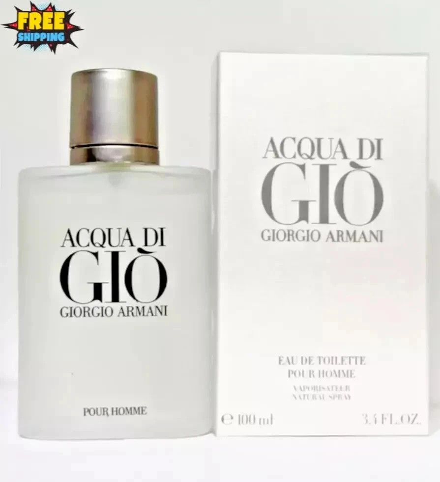 Giorgio Armani Aqua Di Gio Men's 3.4 oz EDT Brand New..