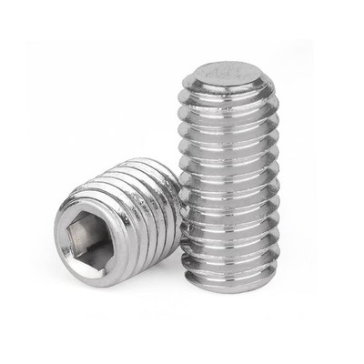 Junter 30pcs M10-1.0 x 10mm Fine Thread Metric A2 Stainless Steel Flat Point ...