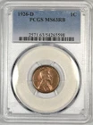1926-D LINCOLN CENT ~ PCGS MS63 RB