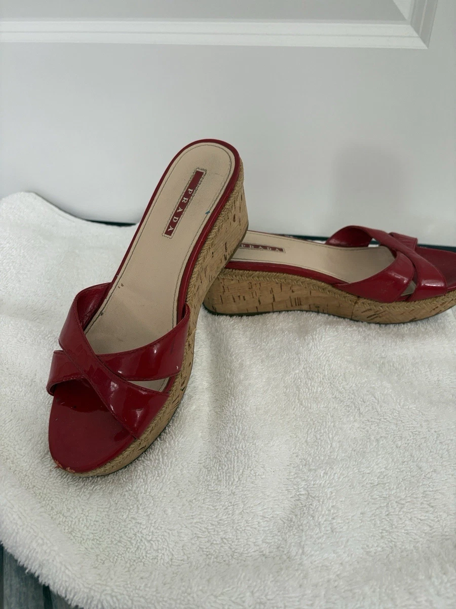 PRADA Red Sandals for Women for sale | eBay