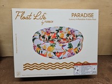 Float Life by FUNBOY Paradise Luxury Inflatable Kiddie Pool 48"D x 12.5"H New