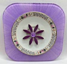 3D Wall Art Floral Handmade Vintage Upcycled China Plate Artwork