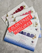 🎯I've Got them!!🎯 NEW/SEALED *Color Street Nail Polish Strips *PEDICURES*