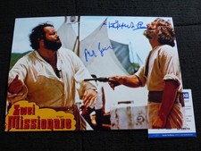 BUD SPENCER & RICCARDO PIZZUTI Autograph Signed TWO MISSIONARIES InPerson ACOA