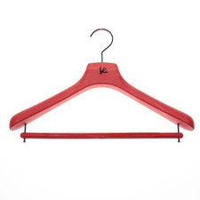 Isaia Suit Hanger Size 43 in Orangey Red with Purple Coral Composite