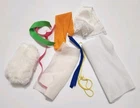 BARBIE MIXED LOT OF 1980s CLOTH TOWELS RIBBONS VINTAGE DOLL PLAYSET ACCESSORIES