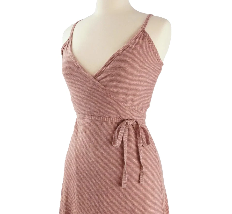 NWT Patagonia Wear With All Dress Wrap Cross Over Bodice Mauve Dress Size XS - Image 3 of 4