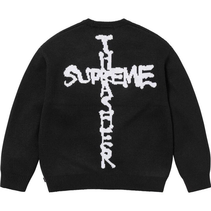 Neuf ! Pull Supreme Thrasher, taille XL, noir *en main/épuisé* FW24