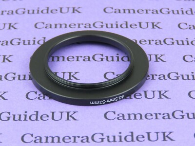Replacement 40.5mm-52mm Metal Filter Step Up Ring Adapter for Camera