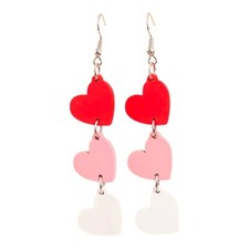 Boutique Valentines Heart Festive Dangle Earrings Women  s    