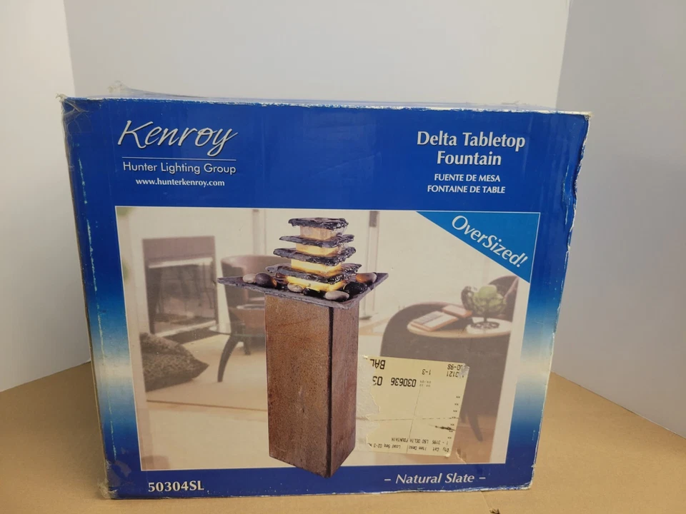 Kenroy Hunter Lighting Group fuente de mesa Delta de gran tamaño #50304SL Foto 3 de 4