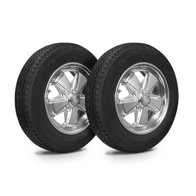 Wheel Tire Combo, 911 Alloy, Polished, Big Tire 165/80R15 Dunebuggy ...
