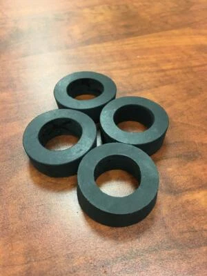 Neoprene Rubber Washer Spacer 1-1/2" OD x 7/8" ID x 1/2" thick 4 Pack