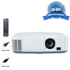 4000 Lumens 3LCD Projector WXGA Conference Room DICOM HD 1080i HDMI LAN w/Remote