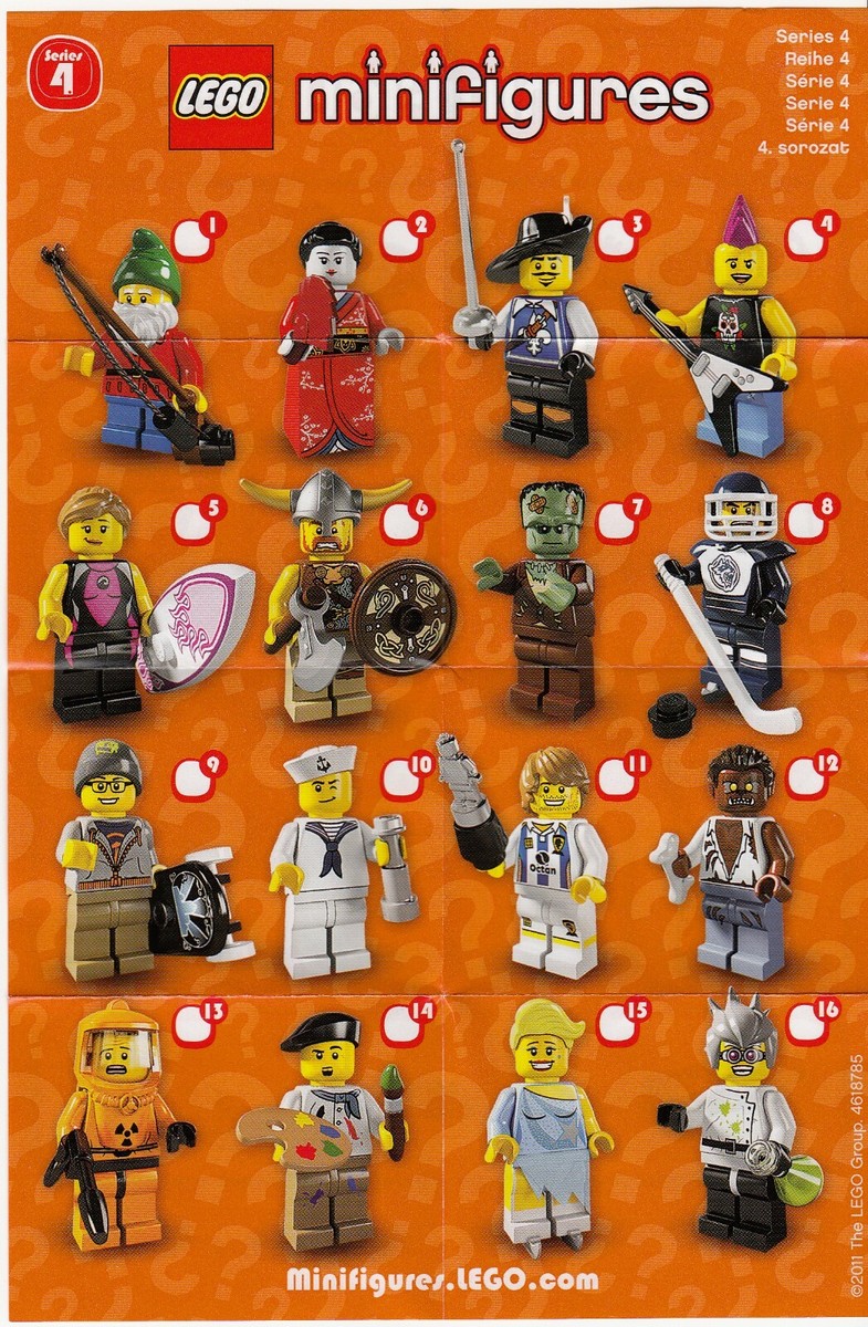 LEGO 8804 SERIES 4 LEGO MINIFIGURES BRAND NEW PICK THE FIGURE YOU